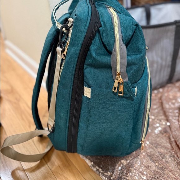 Lands Teal Travel Diaper Bag Backpack - Picture 3 of 7